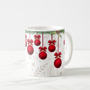 Christmas Greens and Ornaments Coffee Mug