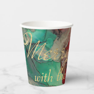 Christmas Greens and Reds Paper Cups