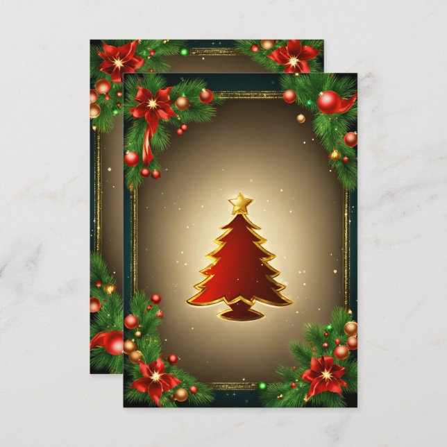 christmas greeting  card  (Front/Back)