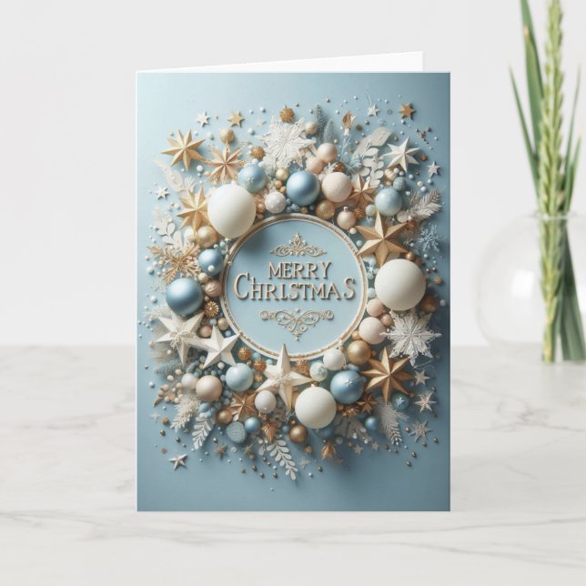 Christmas Greeting Card - "A Sparkling Noë" (Front)