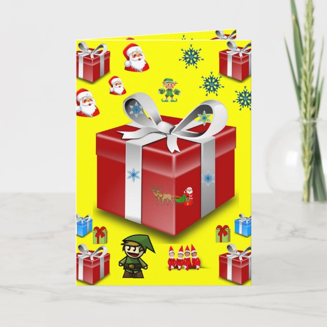 Christmas greeting card for everyone person kids (Front)