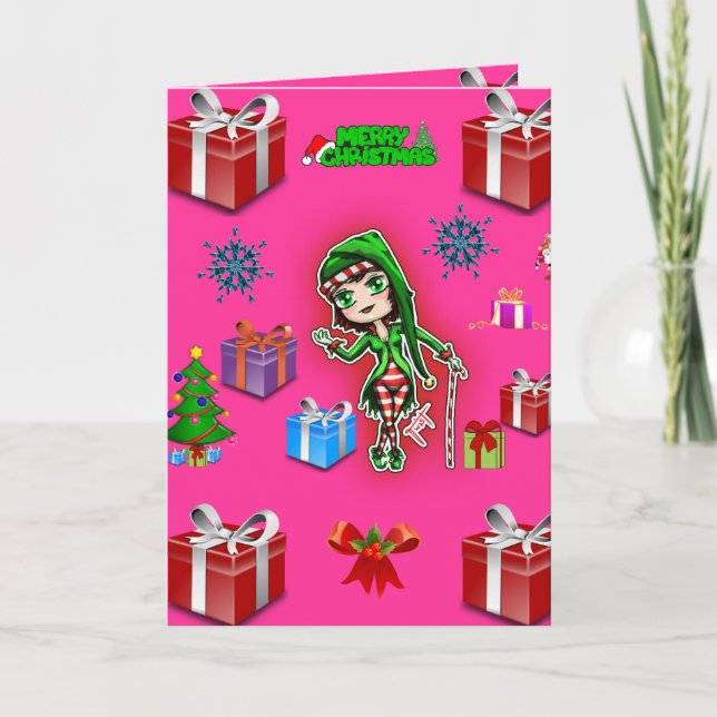 Christmas greeting card for everyone person kids (Front)