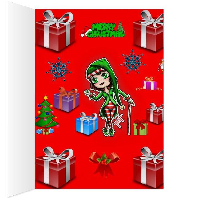 Christmas greeting card for everyone person kids (Inside (Right))