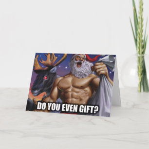 Christmas Greeting Card - Gym Motivation