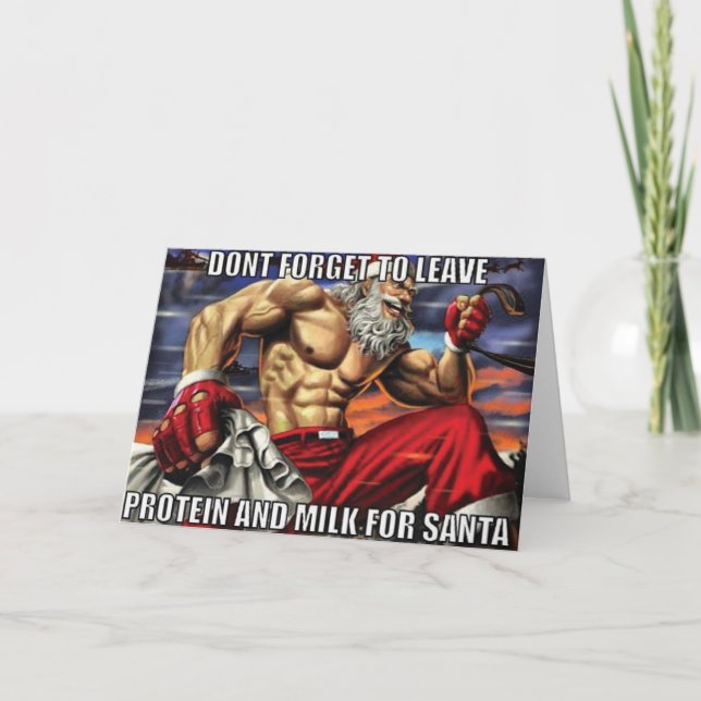 Christmas Greeting Card - Gym Motivation (Front)