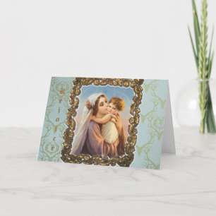 Christmas Greeting Card "Madonna And Child "