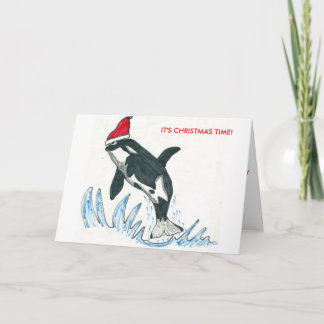 CHRISTMAS GREETING CARD - ORCA