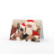 Christmas Greeting Card Santa and his Welsh Corgi