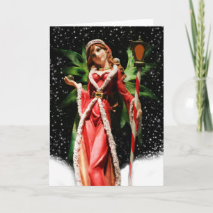 Christmas Greeting Card/Snow Fairy Holiday Card