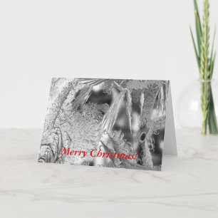 Christmas Greeting Card with Frost Design
