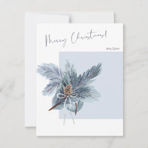 Christmas Greeting Card with Minimal Design & Text
