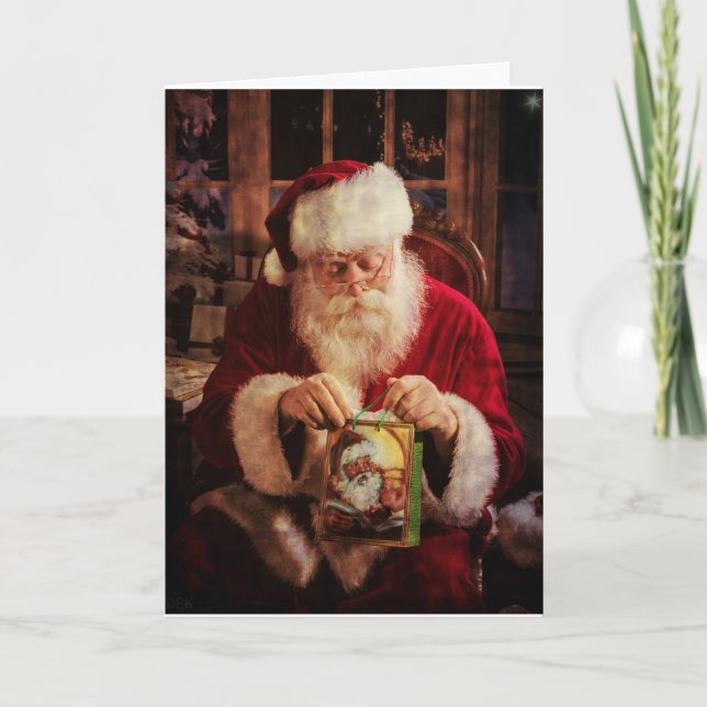 Christmas Greeting Card with Santa (Front)