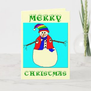 CHRISTMAS GREETING CARDS - SNOWMEN - FUNNY - XMAS