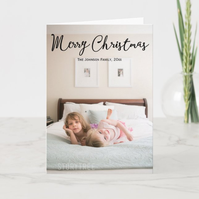 Christmas Greeting Cards With Your Photo (Front)