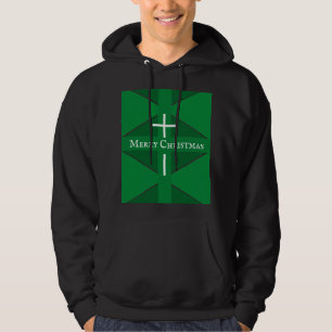 Christmas Greeting Cross Hoodie