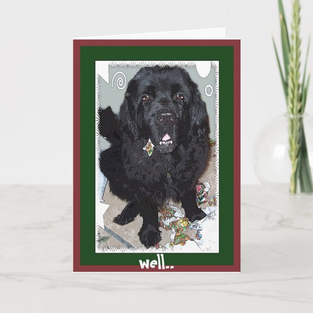 Christmas Greeting~Define Naughty Holiday Card (Front)