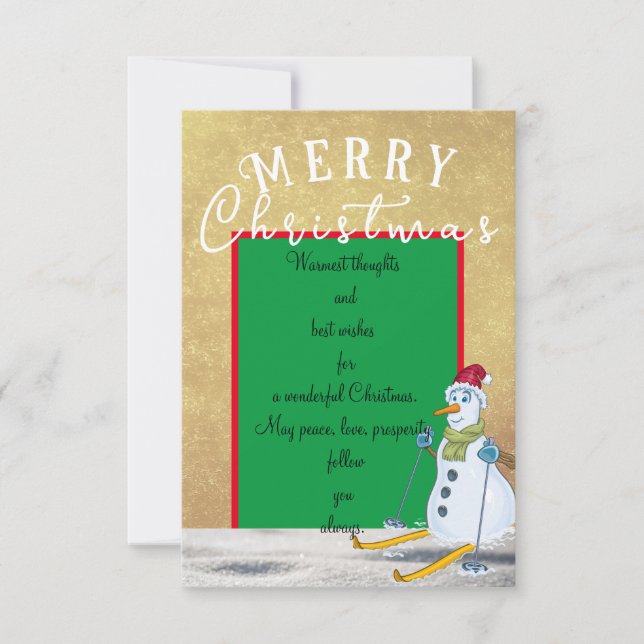 Christmas greeting for far friend card (Front)