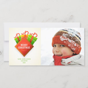 Christmas Greeting, Holiday Packages Photo Card