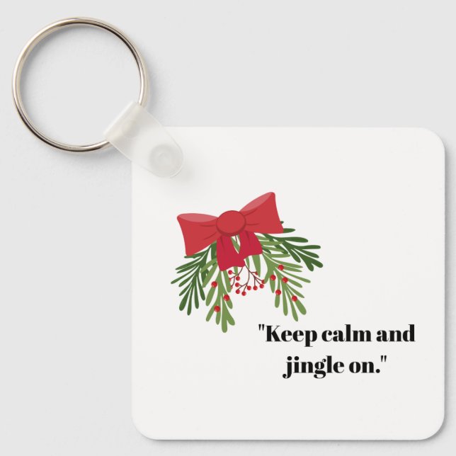 Christmas Greeting Key Ring (Front)