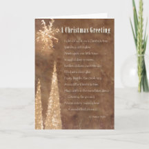 Christmas Greeting poem