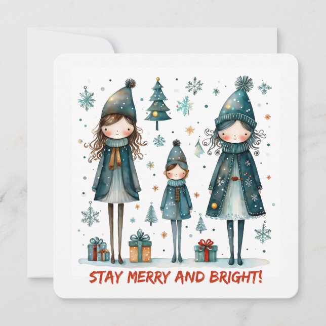 Christmas Greeting Postcard (Front)