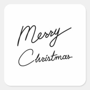 Christmas greeting sticker typography, ink button