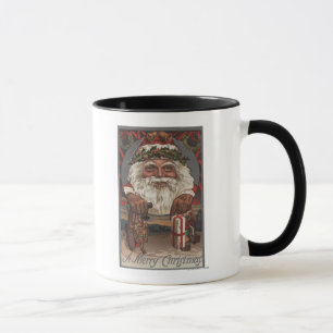 Christmas GreetingBig Santa Head Mug