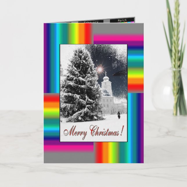 Christmas Greetingcard with 2011 Calendar Holiday Card (Front)