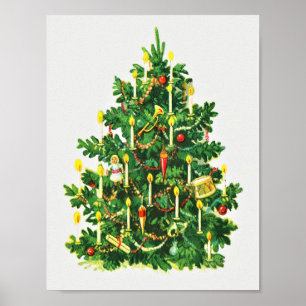 Christmas greetings (1921) vintage art poster