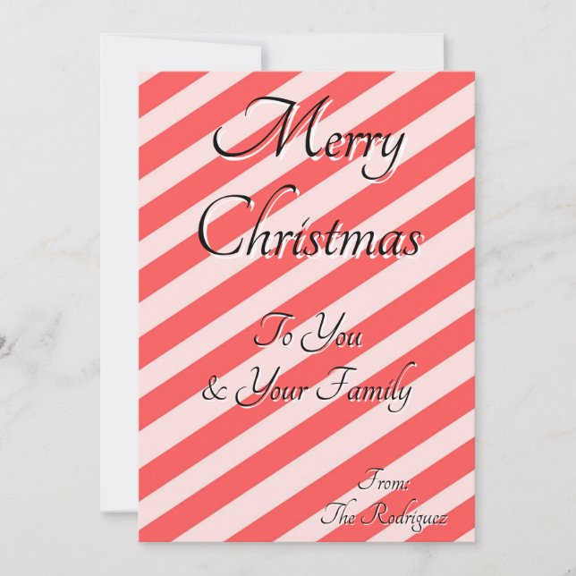 CHRISTMAS GREETINGS CARD (Front)