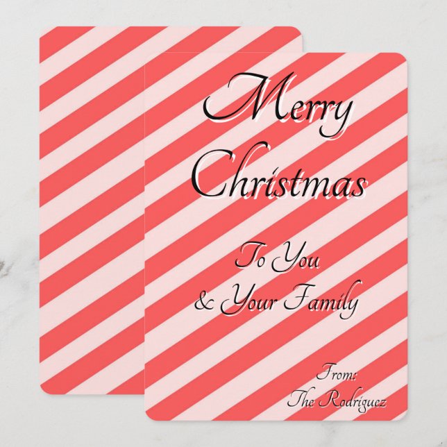 CHRISTMAS GREETINGS CARD (Front/Back)