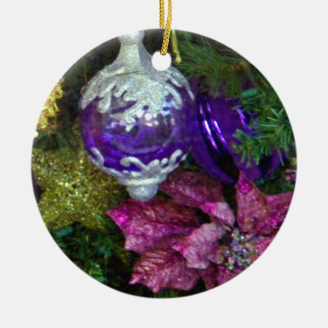 Christmas Greetings_ Ceramic Tree Decoration (Front)