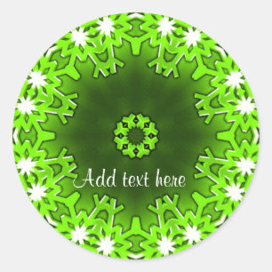 Christmas Greetings_ Classic Round Sticker