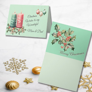 Christmas Greetings Custom  Card
