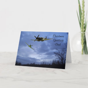 Christmas Greetings Dad Holiday Card