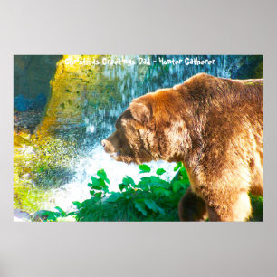 Christmas Greetings Dad Hunter Gatherer Poster