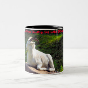 Christmas Greetings Dad Hunter Gatherer Two-Tone Coffee Mug