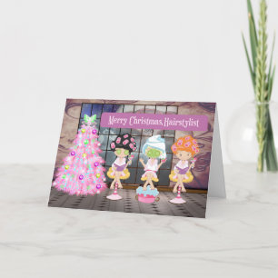 Christmas Greetings for Hairstylist Holiday Card