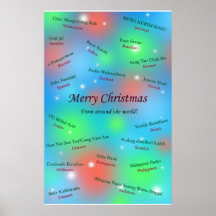 Christmas Greetings From Across the World Poster