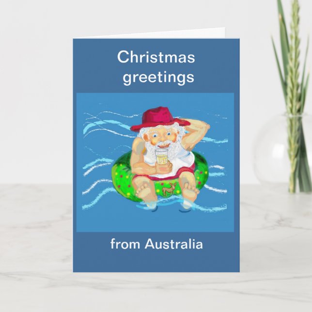 Christmas greetings from Australia Holiday Card (Front)