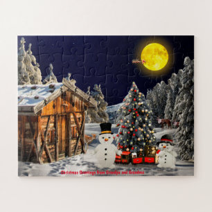 Christmas Greetings from Grandpa and Grandma Jigsaw Puzzle