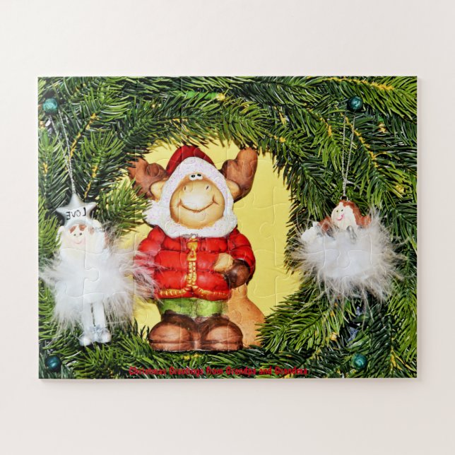 Christmas Greetings from Grandpa and Grandma Jigsaw Puzzle (Horizontal)