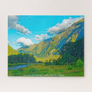Christmas Greetings from Monkey Creek New Zealand Jigsaw Puzzle