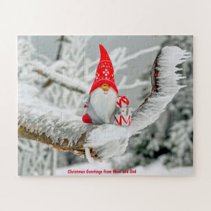 Christmas Greetings from Mum and Dad Jigsaw Puzzle