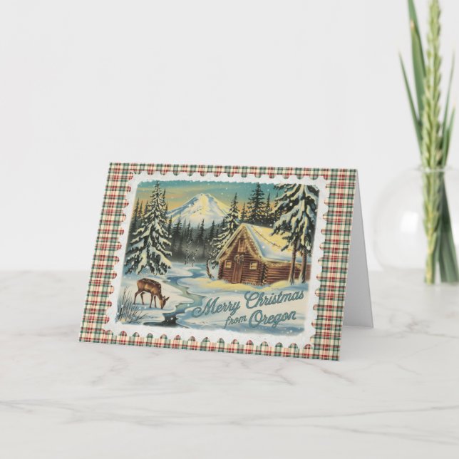 Christmas Greetings from Oregon Holiday Card (Front)