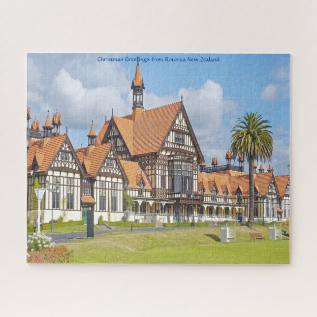 Christmas Greetings from Rotorua New Zealand Jigsaw Puzzle (Horizontal)