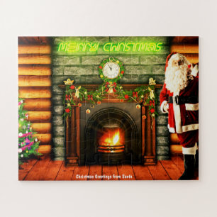 Christmas Greetings from Santa Claus Jigsaw Puzzle