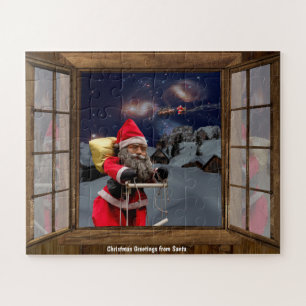 Christmas Greetings from Santa Claus Jigsaw Puzzle