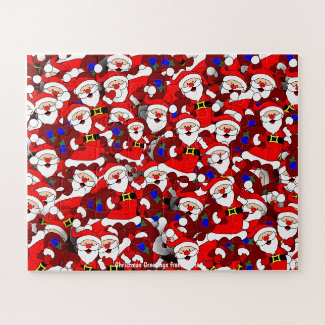 Christmas Greetings from Santa Jigsaw Puzzle (Horizontal)