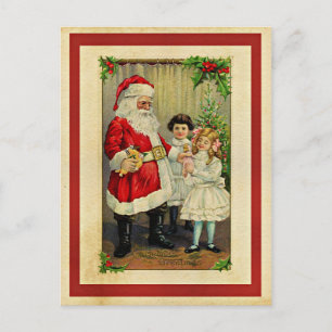 Christmas Greetings from Santa Postcard